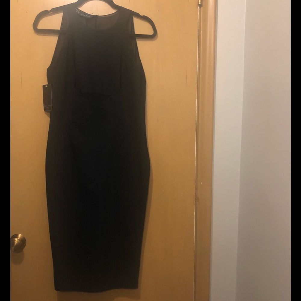 Zara black midi dress size M! New